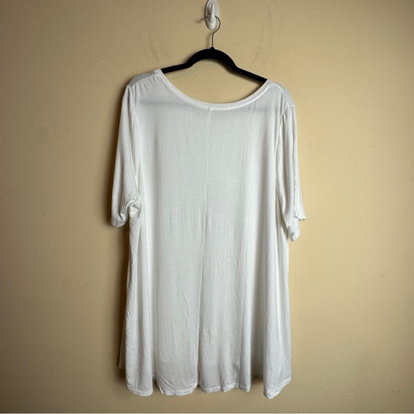 Lane Bryant NWT White Swing Tee Short Sleeve T-Shirt Womens Size 18 / 20 - Picture 5 of 13